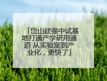 岱山建强中试基地打通产学研用通道 从实验室到产业化，更快了