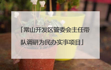 常山开发区管委会主任带队调研为民办实事项目