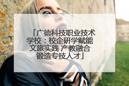 广德科技职业技术学校：校企研学赋能文旅实践 产教融合锻造专技人才