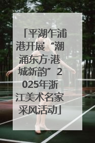 平湖乍浦港开展“潮涌东方·港城新韵”2025年浙江美术名家采风活动