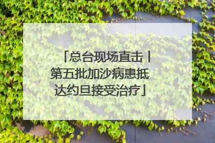总台现场直击丨第五批加沙病患抵达约旦接受治疗