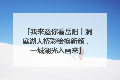 我来邀你看岳阳丨洞庭湖大桥彩绘换新颜，一城湖光入画来