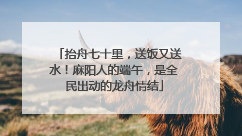 抬舟七十里，送饭又送水！麻阳人的端午，是全民出动的龙舟情结