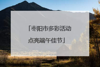 枣阳市多彩活动点亮端午佳节