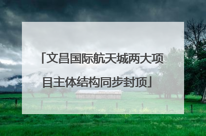 文昌国际航天城两大项目主体结构同步封顶