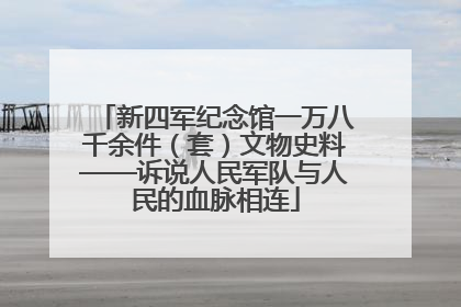 新四军纪念馆一万八千余件（套）文物史料——诉说人民军队与人民的血脉相连