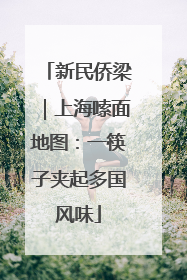 新民侨梁｜上海嗦面地图：一筷子夹起多国风味