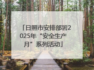 日照市安排部署2025年“安全生产月”系列活动