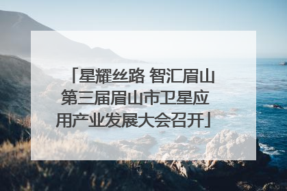 星耀丝路 智汇眉山 第三届眉山市卫星应用产业发展大会召开