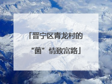 晋宁区青龙村的“菌”情致富路