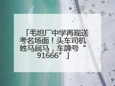 毛坦厂中学再现送考名场面！头车司机姓马属马，车牌号“91666”