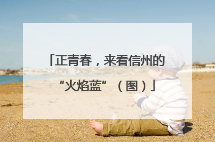 正青春，来看信州的“火焰蓝”（图）