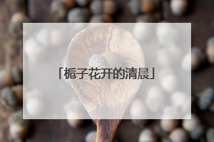 栀子花开的清晨
