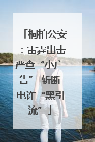 桐柏公安：雷霆出击严查“小广告” 斩断电诈“黑引流”