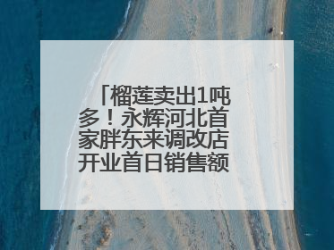 榴莲卖出1吨多！永辉河北首家胖东来调改店开业首日销售额同比增10倍