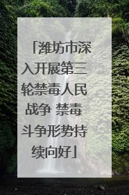 潍坊市深入开展第三轮禁毒人民战争 禁毒斗争形势持续向好