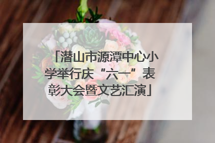 潜山市源潭中心小学举行庆“六一”表彰大会暨文艺汇演