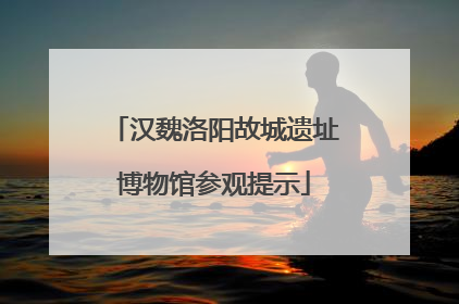 汉魏洛阳故城遗址博物馆参观提示