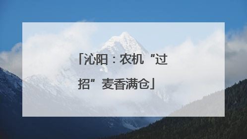 沁阳：农机“过招”麦香满仓