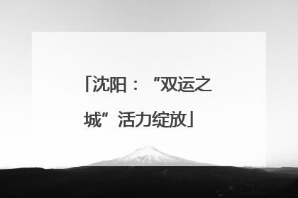 沈阳：“双运之城”活力绽放