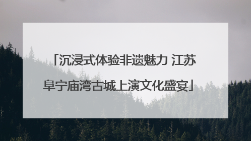 沉浸式体验非遗魅力 江苏阜宁庙湾古城上演文化盛宴
