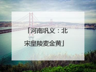 河南巩义：北宋皇陵麦金黄