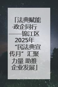法典赋能·政企同行——锦江区2025年“民法典宣传月”汇聚力量 助推企业发展