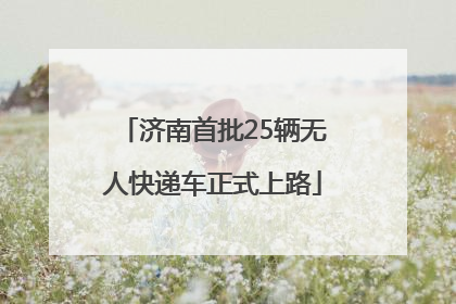 济南首批25辆无人快递车正式上路