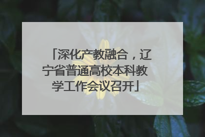 深化产教融合，辽宁省普通高校本科教学工作会议召开