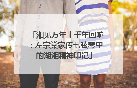 湘见万年丨千年回响：左宗棠家传七弦琴里的湖湘精神印记