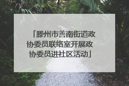 滕州市善南街道政协委员联络室开展政协委员进社区活动