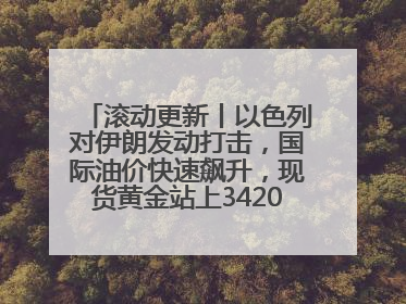 滚动更新丨以色列对伊朗发动打击，国际油价快速飙升，现货黄金站上3420美元/盎司