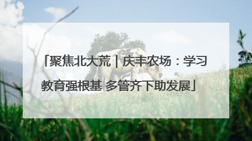 聚焦北大荒｜庆丰农场：学习教育强根基 多管齐下助发展