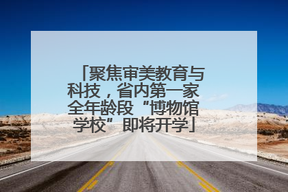 聚焦审美教育与科技，省内第一家全年龄段“博物馆学校”即将开学