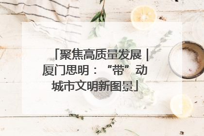 聚焦高质量发展｜厦门思明：“带”动城市文明新图景