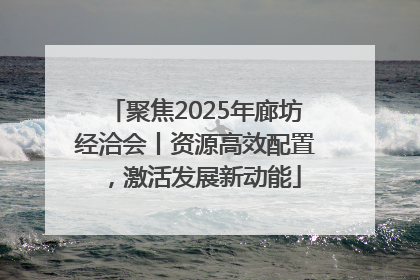 聚焦2025年廊坊经洽会丨资源高效配置，激活发展新动能