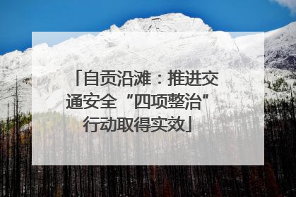 自贡沿滩：推进交通安全“四项整治”行动取得实效