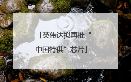 英伟达拟再推“中国特供”芯片