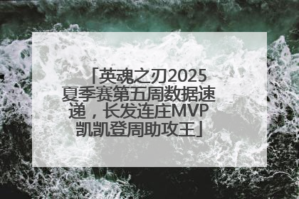 英魂之刃2025夏季赛第五周数据速递，长发连庄MVP凯凯登周助攻王