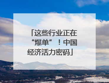 这些行业正在“爆单”！中国经济活力密码