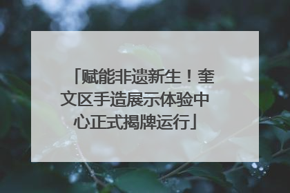 赋能非遗新生！奎文区手造展示体验中心正式揭牌运行