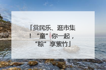 赏民乐、逛市集！“童”你一起，“粽”享紫竹