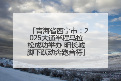 青海省西宁市：2025大通半程马拉松成功举办 明长城脚下跃动奔跑音符
