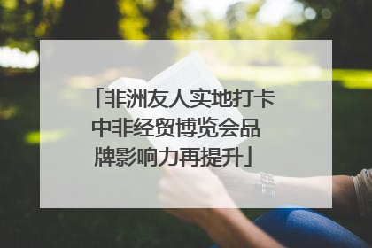 非洲友人实地打卡 中非经贸博览会品牌影响力再提升