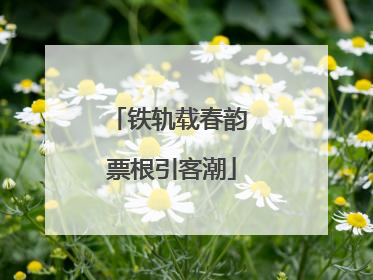 铁轨载春韵 票根引客潮