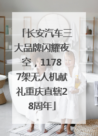 长安汽车三大品牌闪耀夜空，11787架无人机献礼重庆直辖28周年