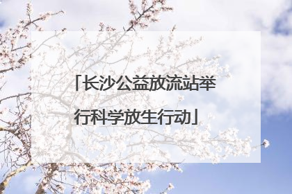 长沙公益放流站举行科学放生行动