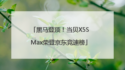 黑马登顶！当贝X5S Max荣登京东竞速榜
