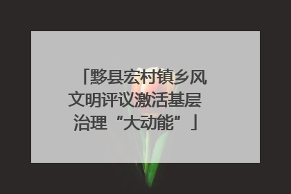 黟县宏村镇乡风文明评议激活基层治理“大动能”