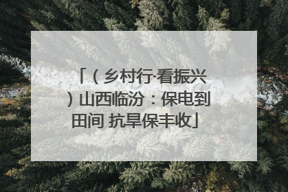 （乡村行·看振兴）山西临汾：保电到田间 抗旱保丰收